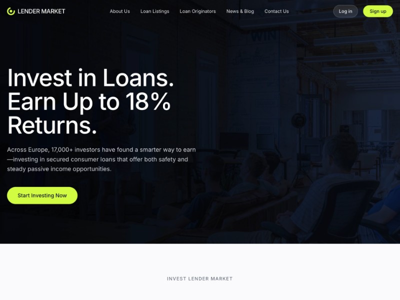 Preview for Fintech Investment Landing Page Template