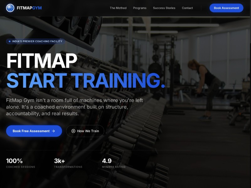 Preview for Gym Coaching Landing Page Template