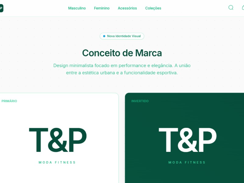 Preview for Fitness Fashion Brand Landing Page Template