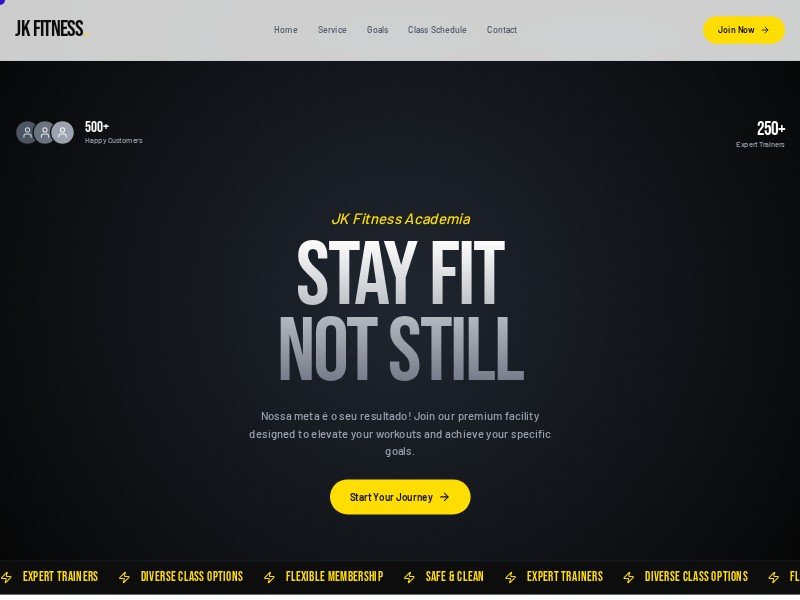 Preview for Fitness Gym Landing Page Template
