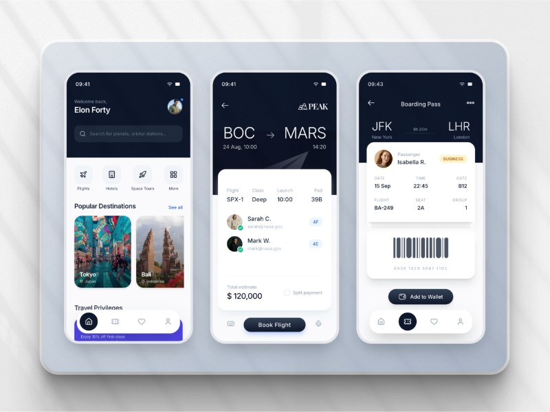Preview for Flight Booking UI Template