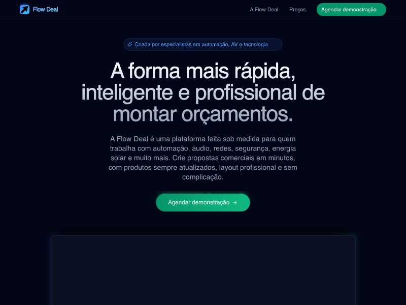 Preview for Flow Deal SaaS Landing Page Template