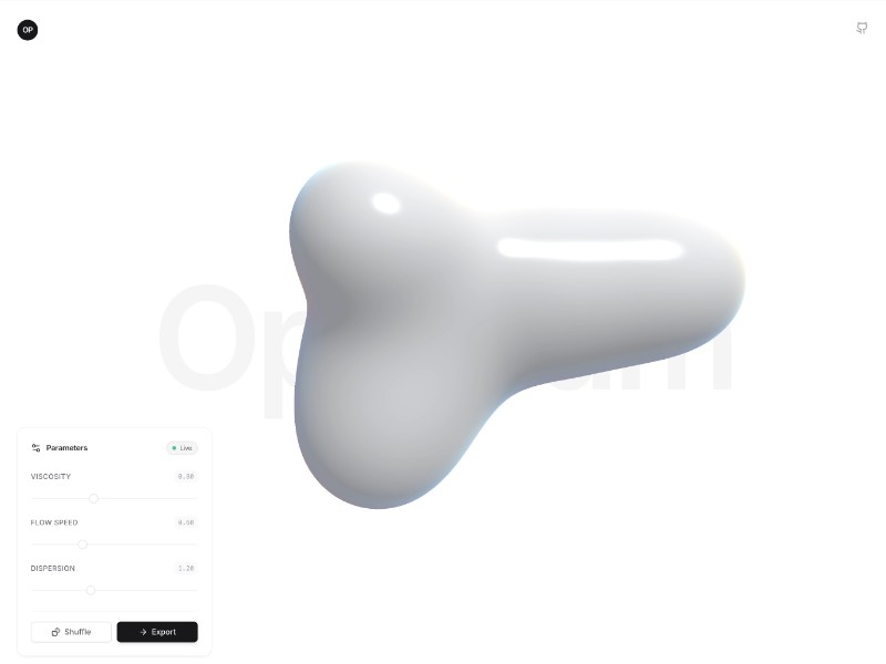 Preview for Optimum Fluid Interface Hero Template