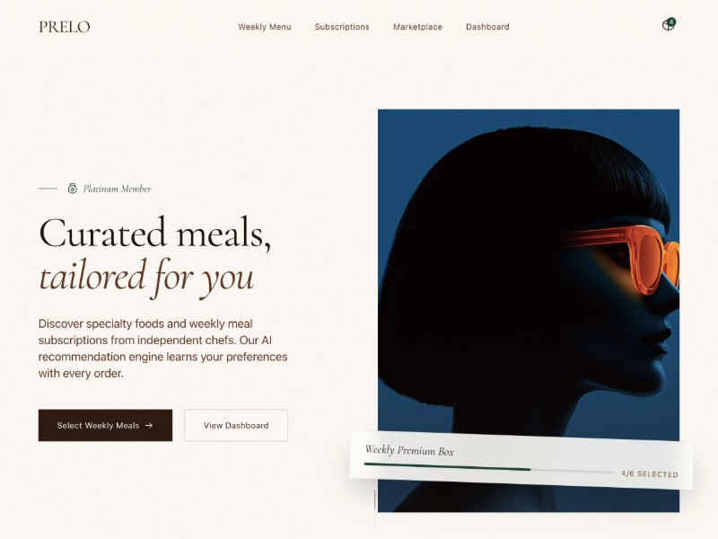 Preview for Healthy Meal Delivery Landing Page Template