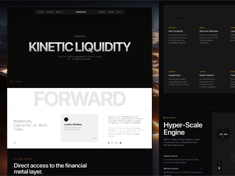 Preview for Forward Finance Landing Page Template
