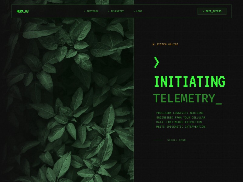 Preview for Futuristic Health Landing Page Template