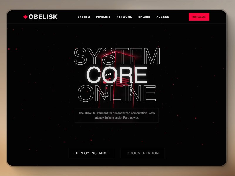 Preview for Futuristic Infrastructure Landing Page Template