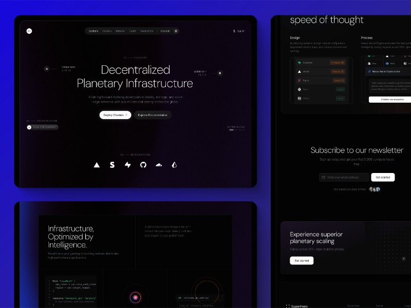Preview for AI Infrastructure Landing Page Template