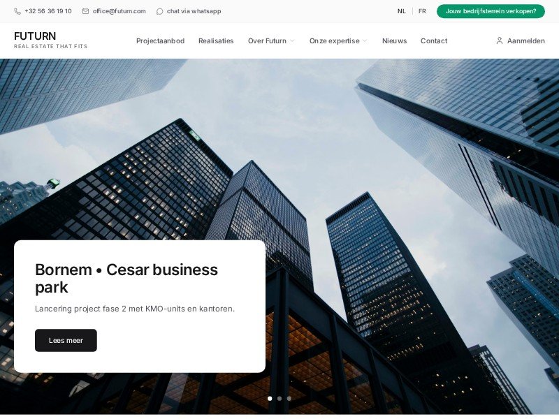 Preview for Futurn Real Estate Development Template