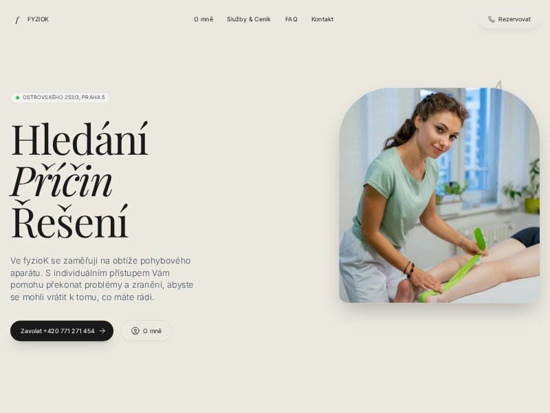 Preview for Physiotherapy Clinic Landing Page Template