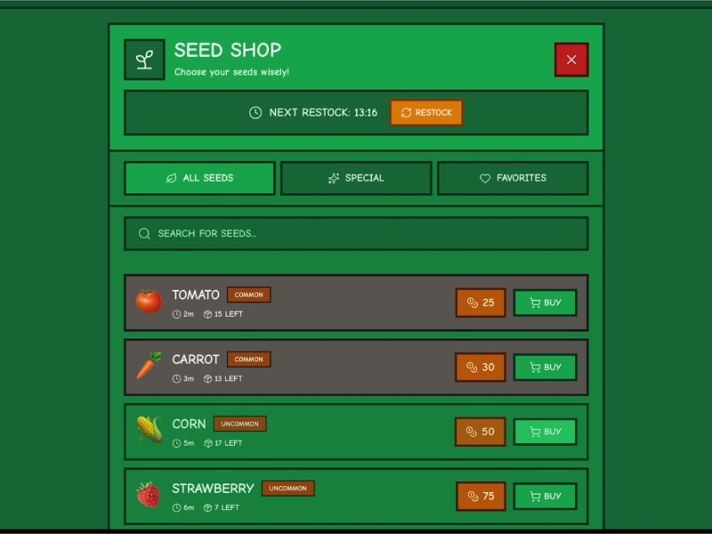 Preview for Seed Shop Landing Page Template
