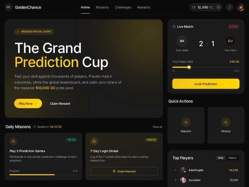 Preview for Gaming Dashboard Template