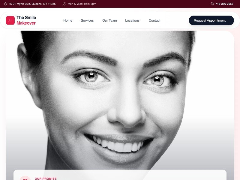 Preview for Dental Clinic Landing Page Template