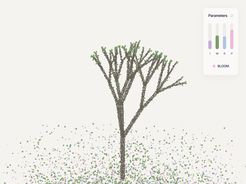 Preview for Procedural Art Landing Page Template