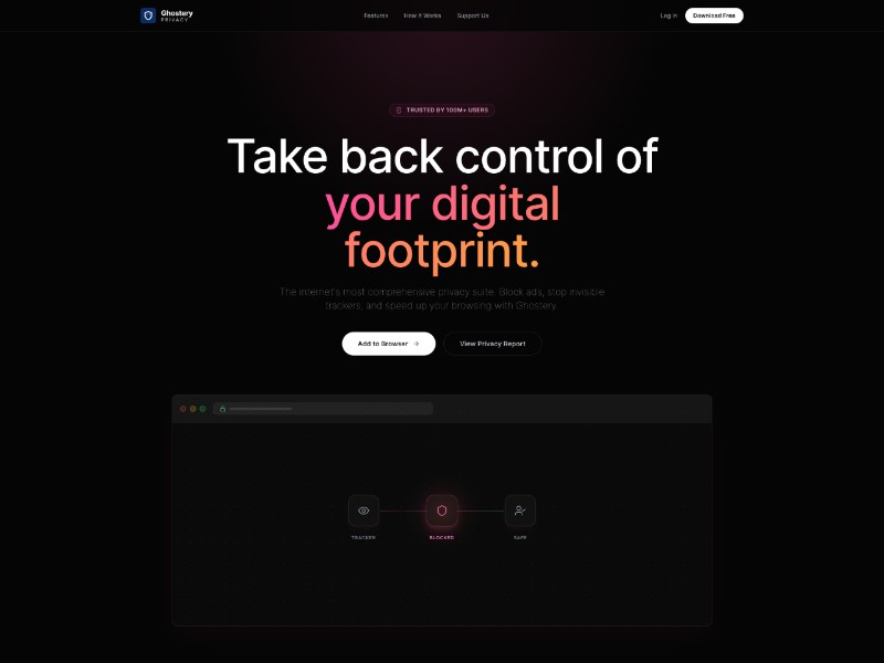 Preview for Privacy Ad Blocker Landing Page Template