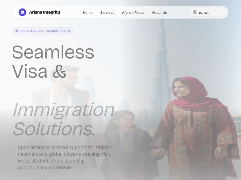 Preview for Global Mobility Services Landing Page Template