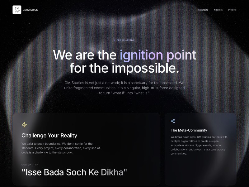 Preview for Community Collective Landing Page Template