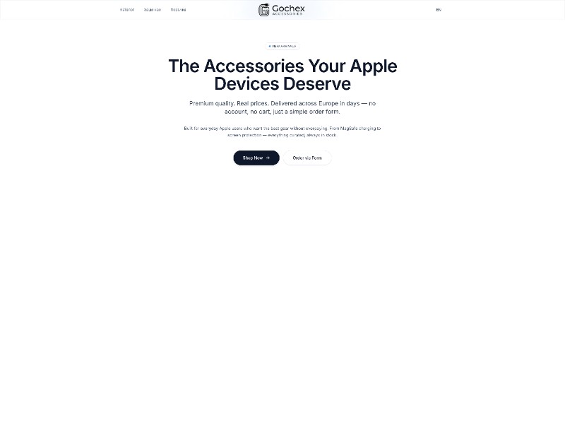 Preview for Gochex Acccessories