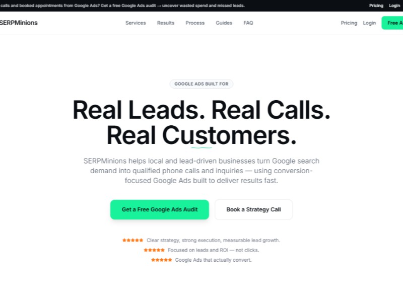 Preview for Google Ads Lead Generation Landing Page Template