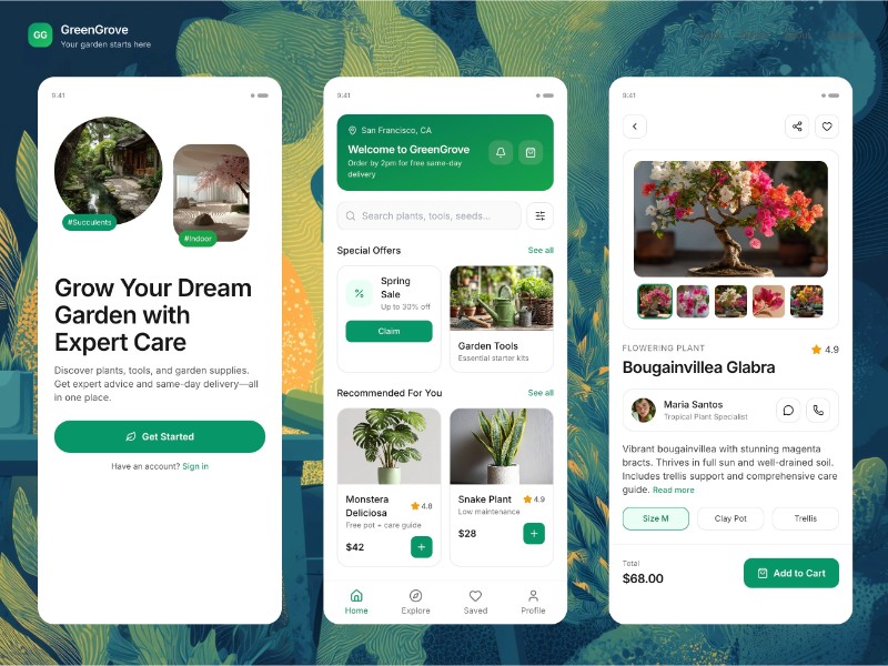 Preview for GreenGrove Garden Store Landing Page Template