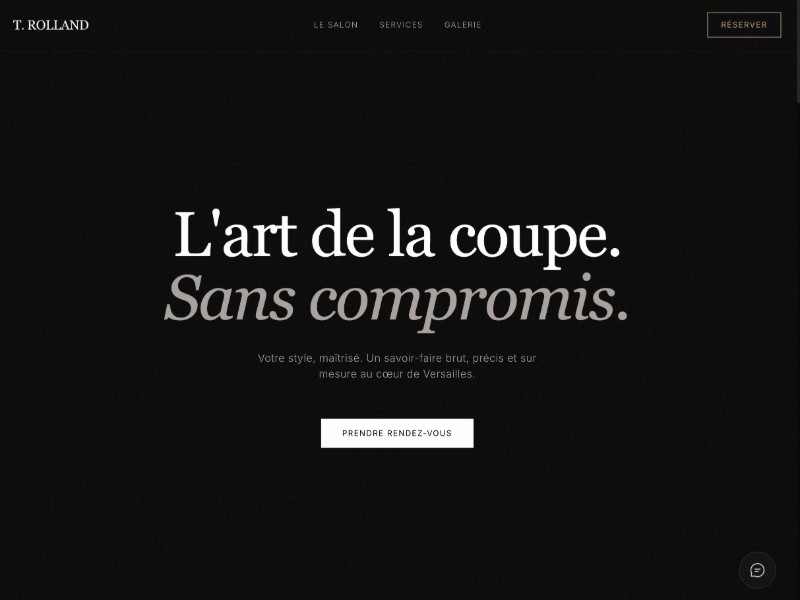 Preview for Hair Salon Booking Landing Page Template