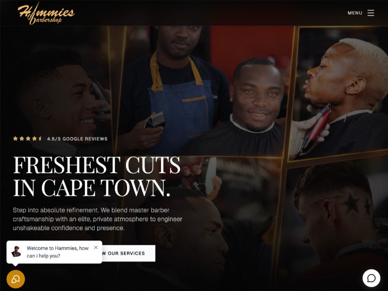 Preview for Barbershop Landing Page Template