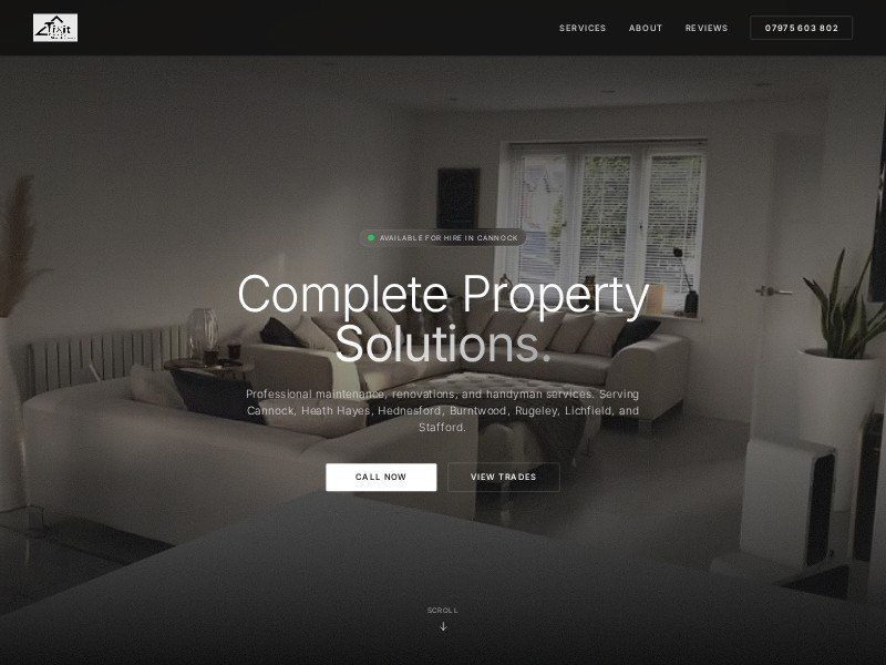 Preview for Handyman Services Landing Page Template
