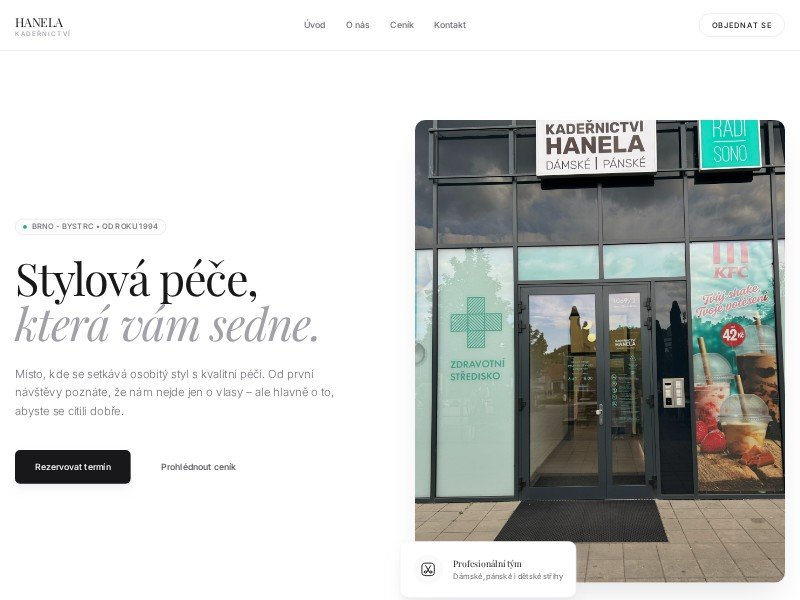 Preview for Hair Salon Landing Page Template