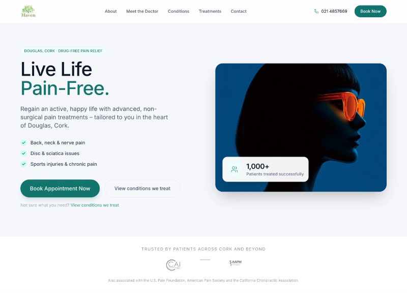 Preview for Health Clinic Landing Page Template