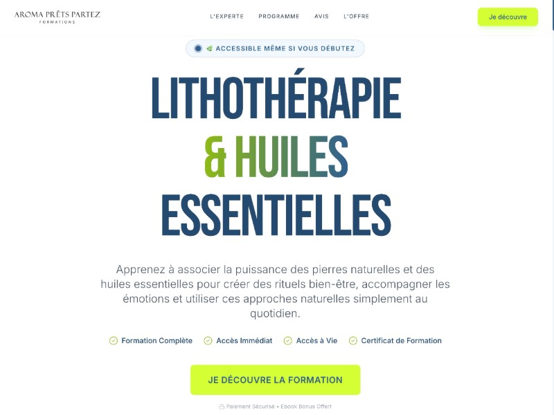 Preview for Natural Wellness Course Landing Page Template