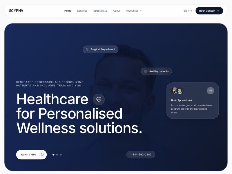 Preview for Modern Healthcare Landing Page Template