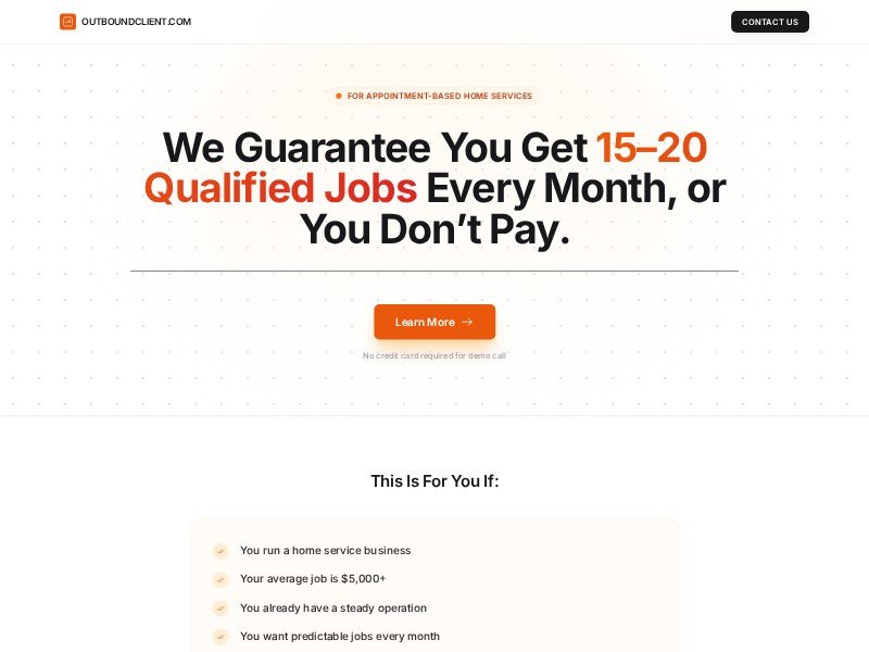 Preview for Local Service Leads Machine