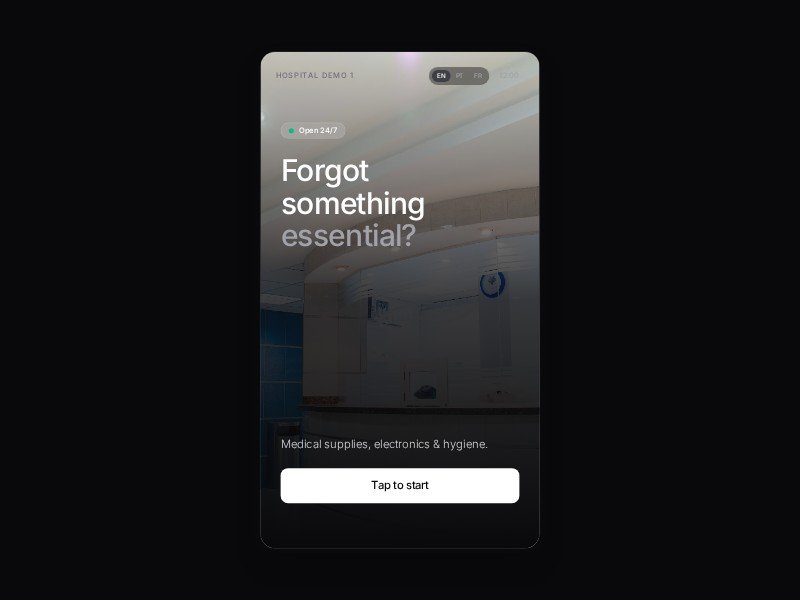 Preview for Hospital Smart Locker Kiosk UI Demo 