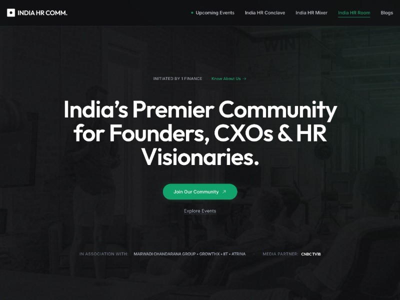 Preview for HR Community Landing Page Template