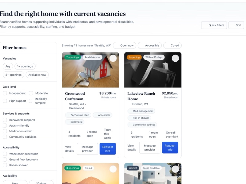Preview for IDD Home Vacancies Landing Page Template