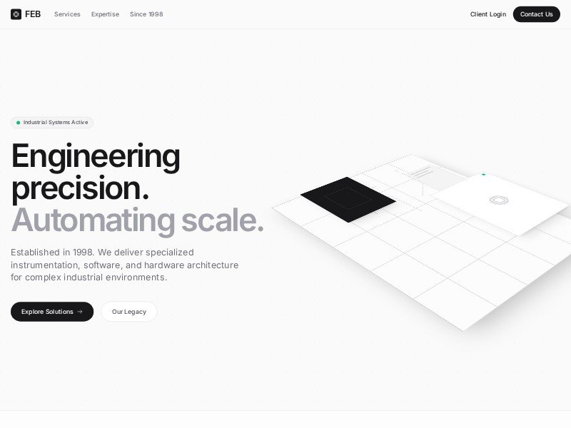 Preview for Industrial Engineering Consulting Landing Page Template