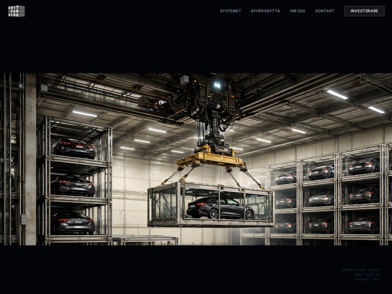 Preview for Industrial Parking Technology Landing Page Template
