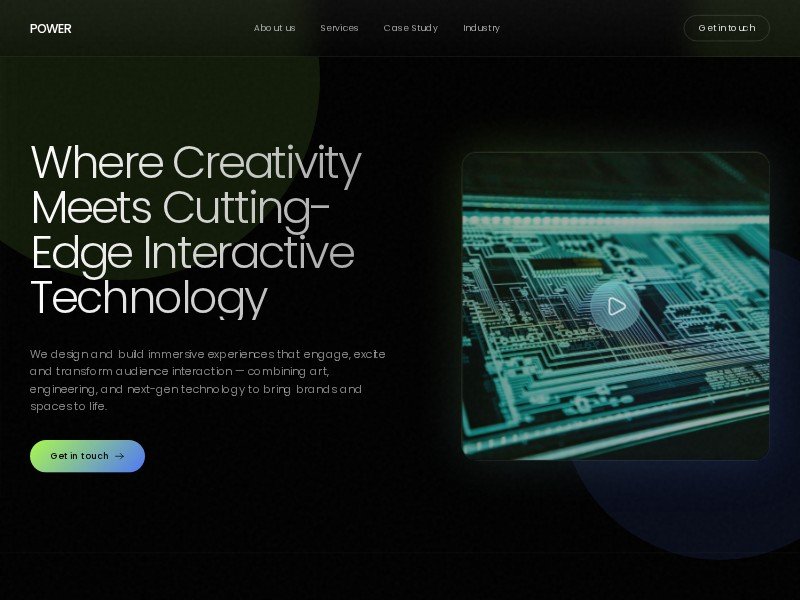 Preview for Interactive Design Studio Landing Page Template