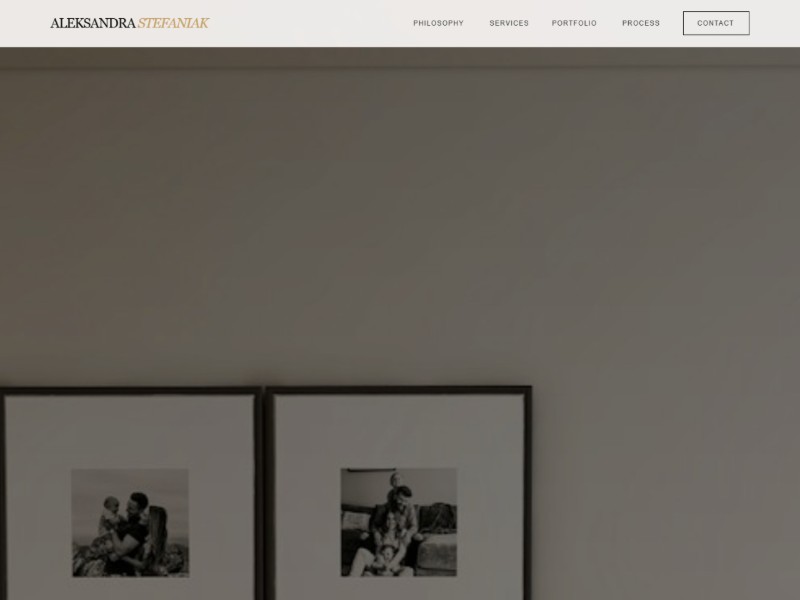 Preview for Interior Design Portfolio Landing Page Template