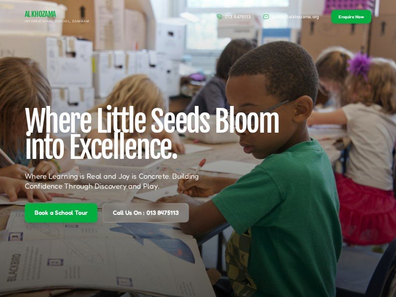 Preview for International School Landing Page Template