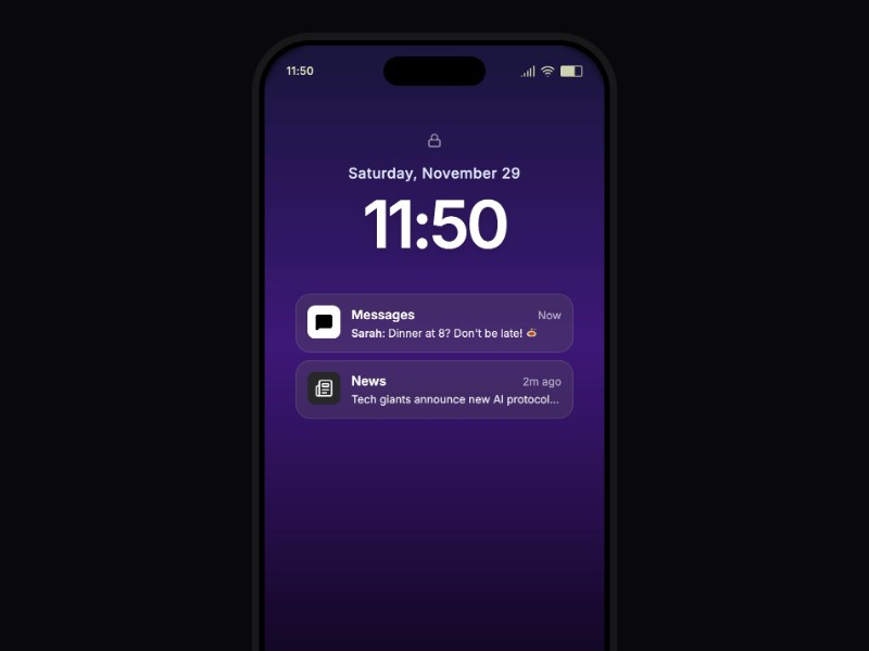 Preview for Mobile iOS Simulator Landing Page Template