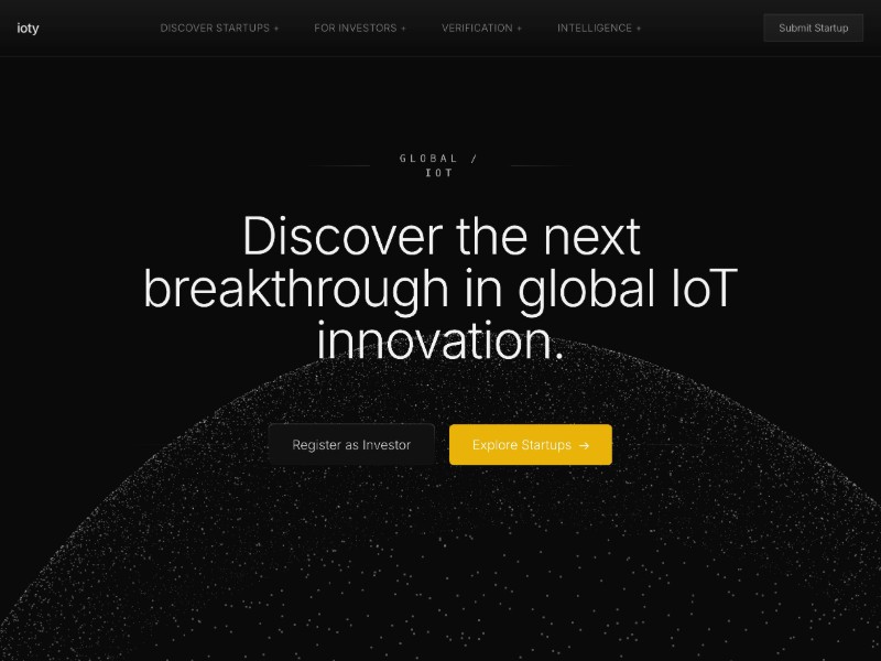 Preview for IoT Investor Platform Landing Page Template