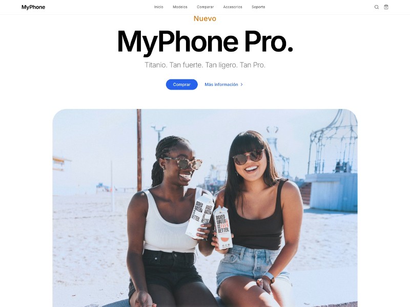 Preview for Smartphone Product Landing Page Template