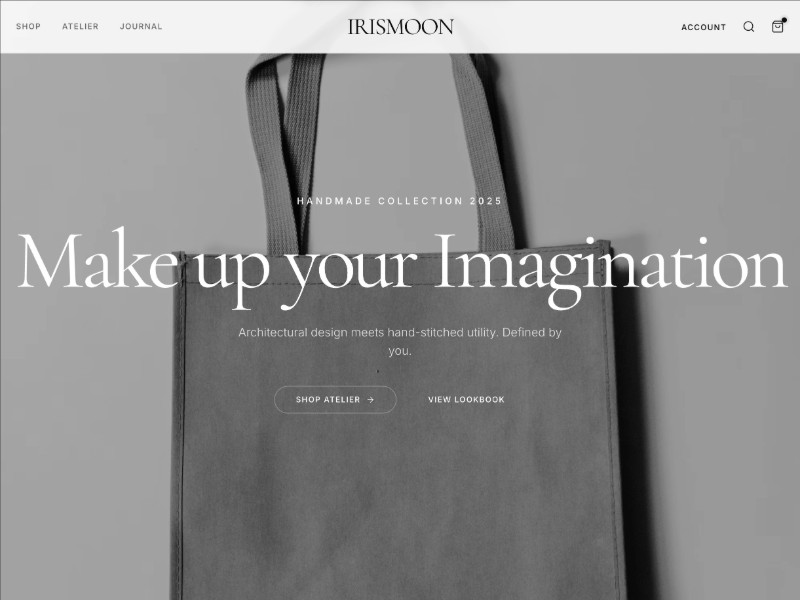 Preview for Luxury Handbag E-commerce Landing Page Template