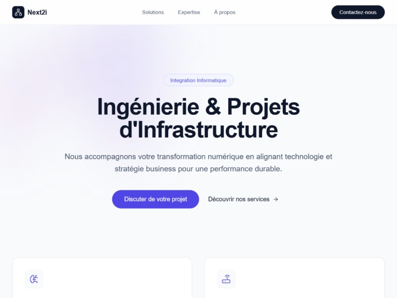 Preview for IT Infrastructure Services Landing Page Template