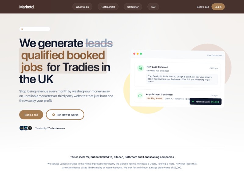 Preview for Marketd | The #1 Home Improvement Marketers