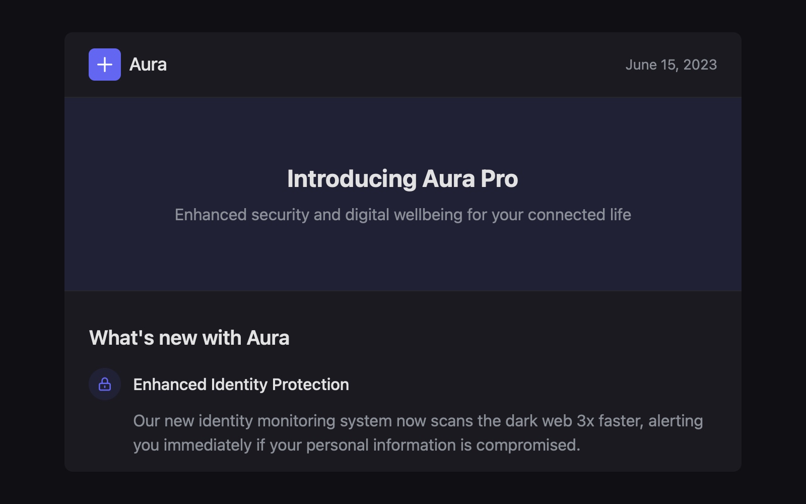 Preview for Email Newsletter Updates