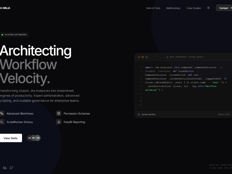 Preview for Atlassian Consultant Portfolio Template