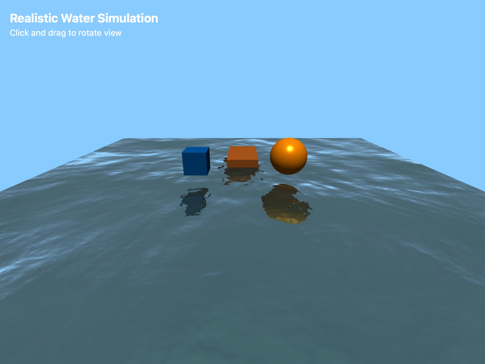 Preview for 3D Water Simulation Scene