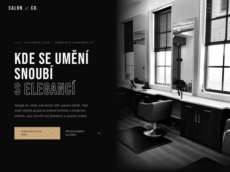 Preview for Luxury Hair Salon Landing Page Template
